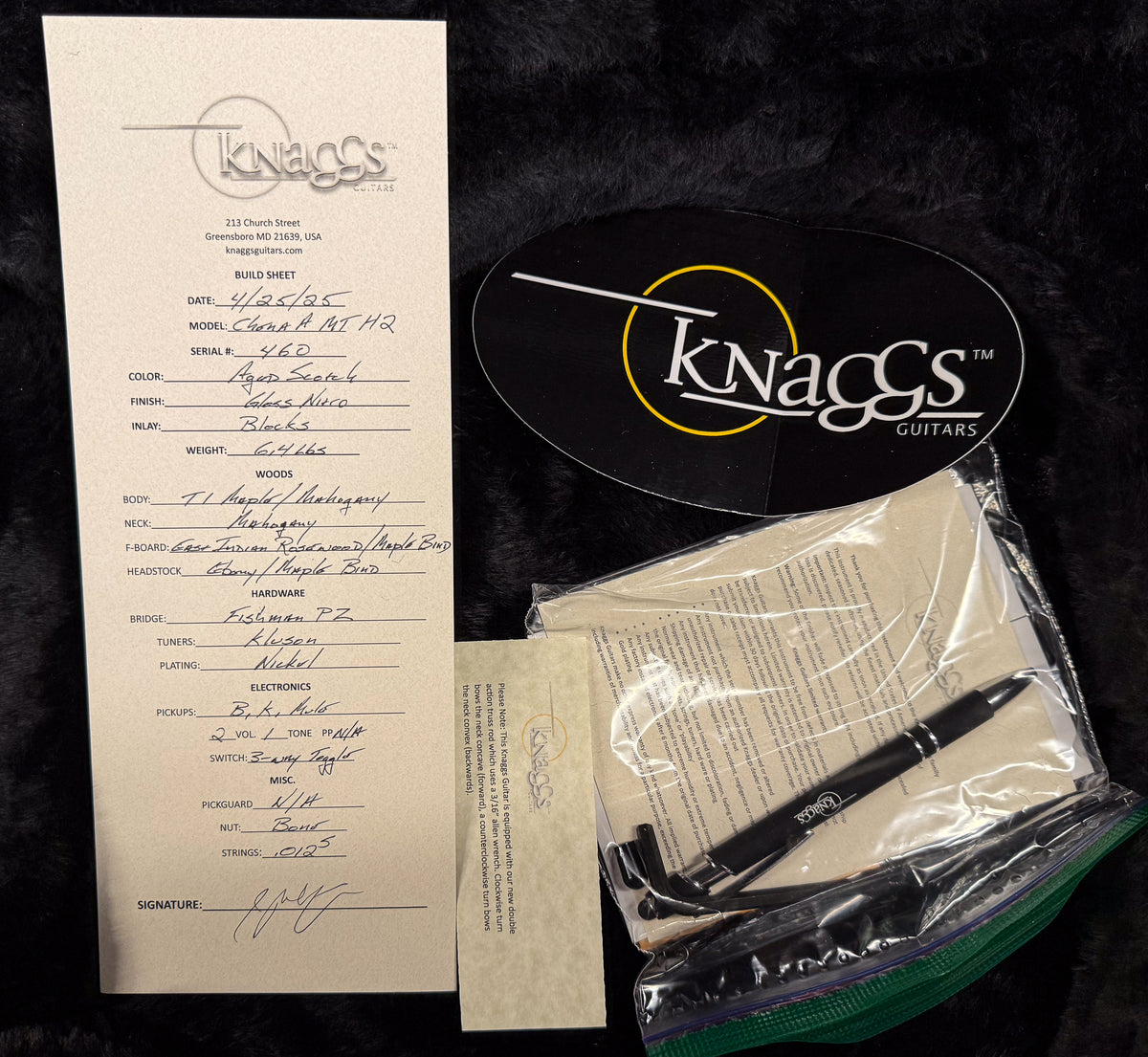 Knaggs Influence Chena A H2 Aged Scotch T1 Maple Top (460)