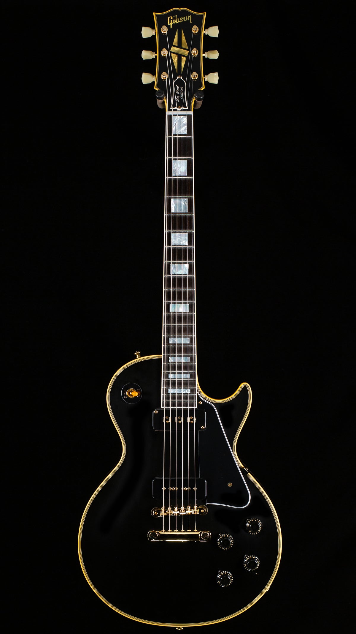 Gibson Custom Shop 1954 Les Paul Custom Staple Pickup Reissue Ebony VOS  (155)