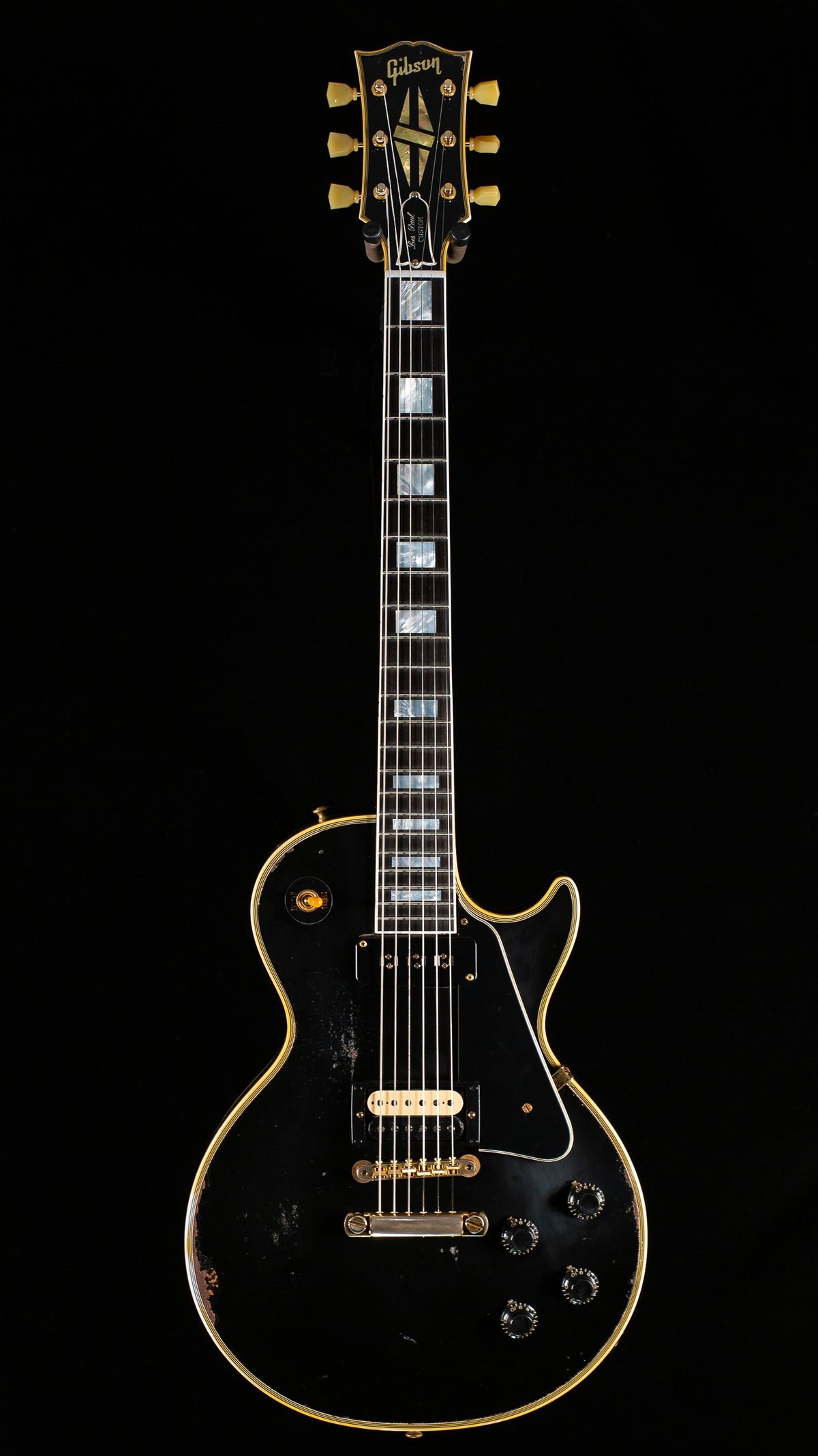 Gibson Custom Shop 1954 Les Paul Custom Staple/Humbucker Murphy Lab Heavy Aged Ebony (364)