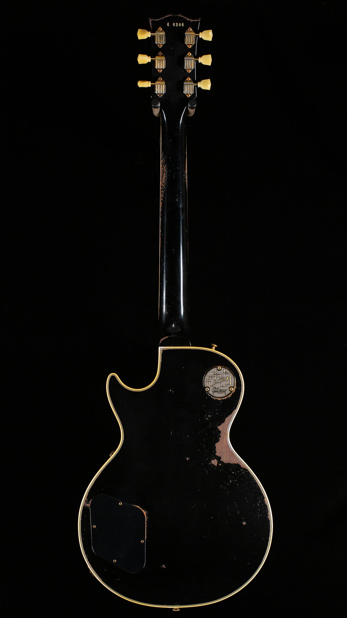 Gibson Custom Shop 1954 Les Paul Custom Staple/Humbucker Murphy Lab Heavy Aged Ebony (364)