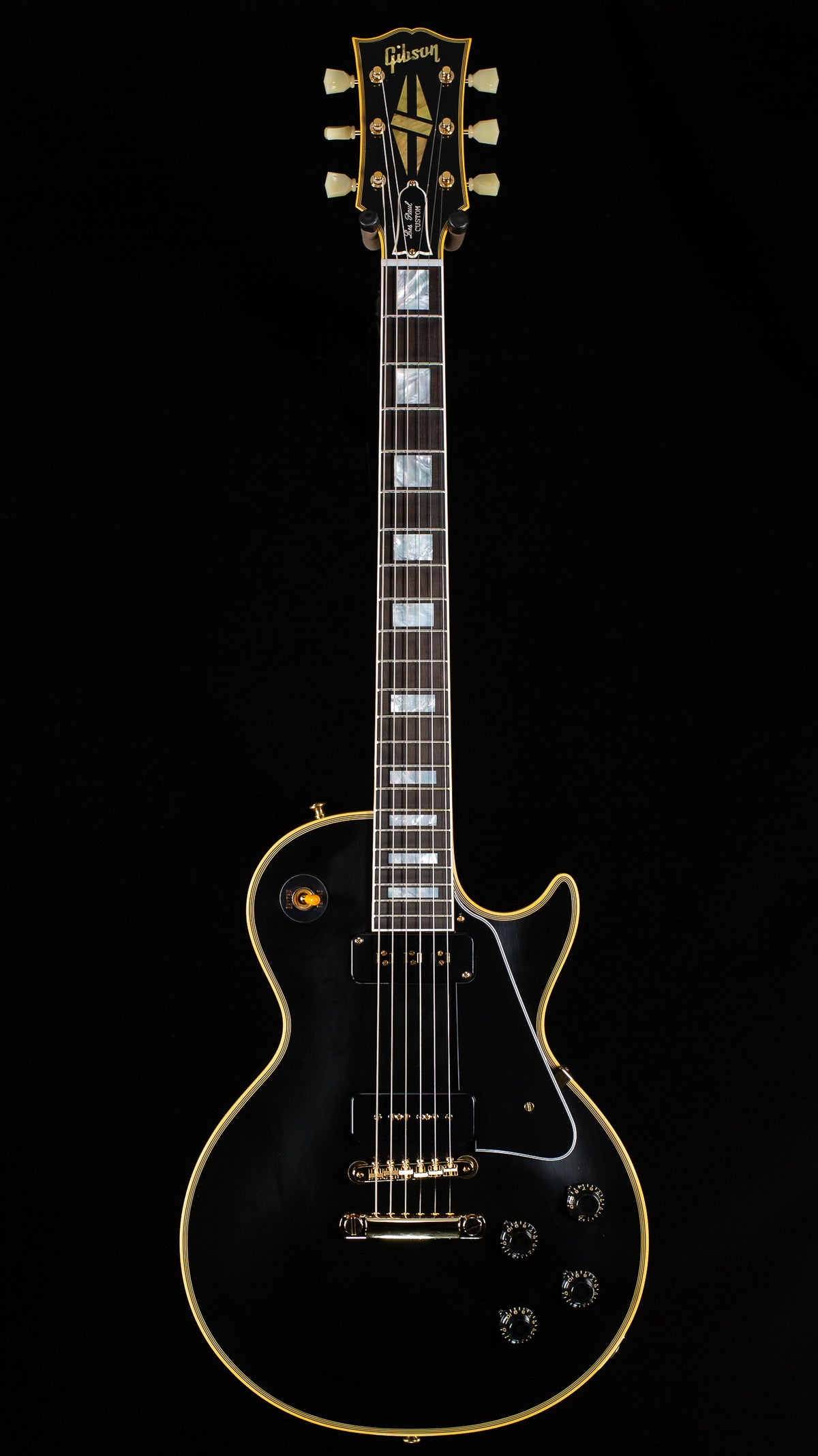 Gibson Custom Shop 1954 Les Paul Custom Staple Pickup Reissue Ebony VOS (389)