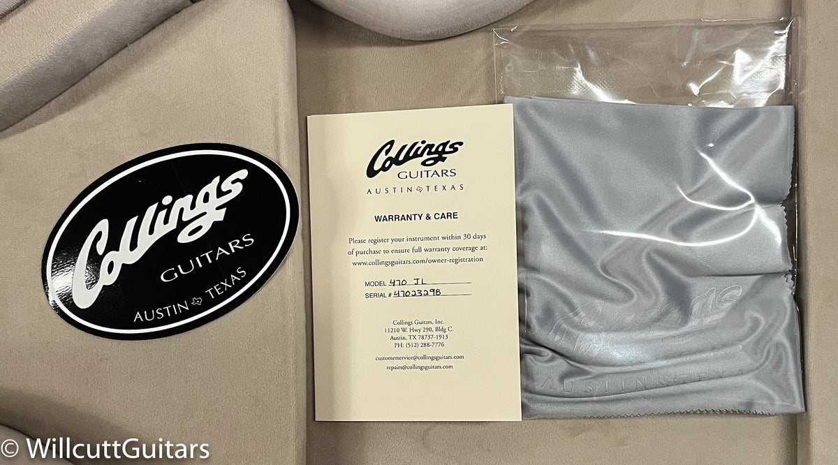 Collings 470 JL Julian Lage Signature Antiqued Blonde (298)