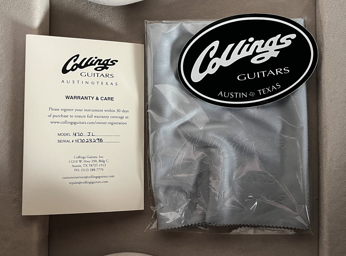 2023 Collings 470 JL Julian Lage Signature Antiqued Blonde