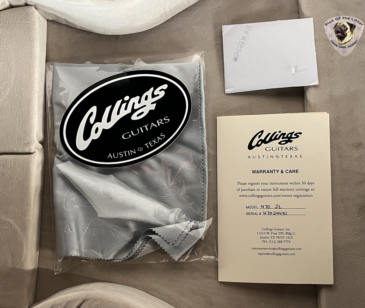 2024 Collings 470 JL Julian Lage Signature Antiqued Blonde