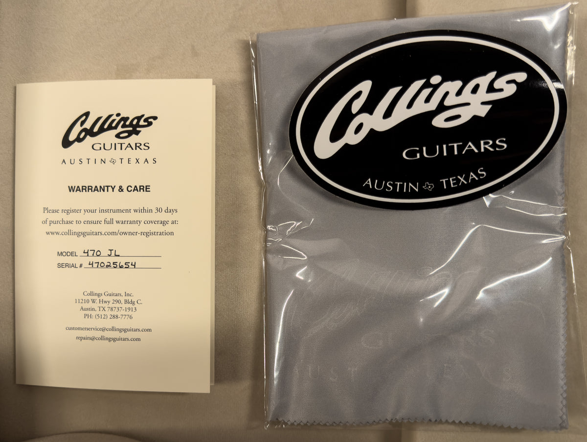 Collings 470 JL Julian Lage Signature Antiqued Sunburst (654)