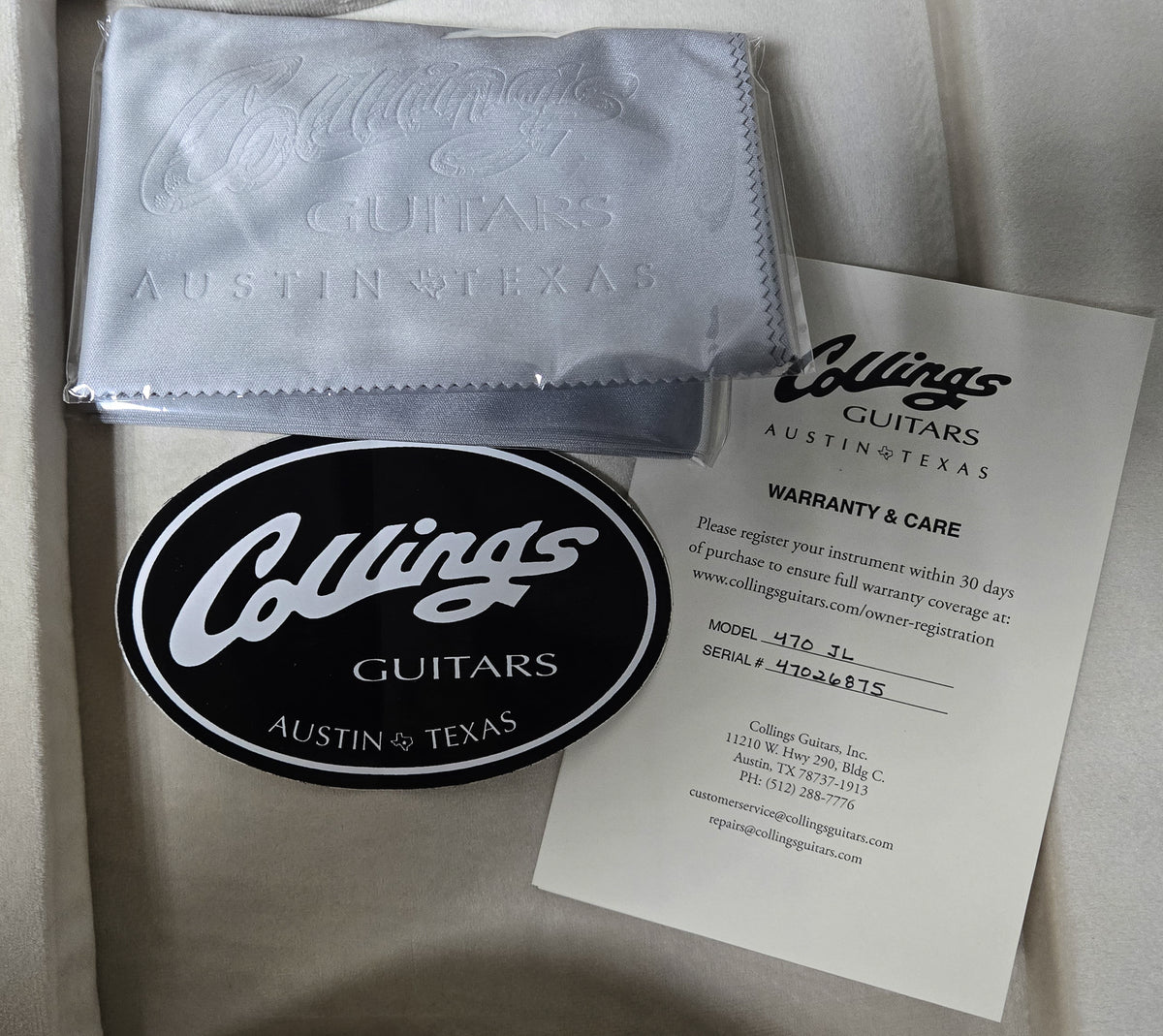 Collings 470 JL Julian Lage Signature Antiqued Blonde (875)