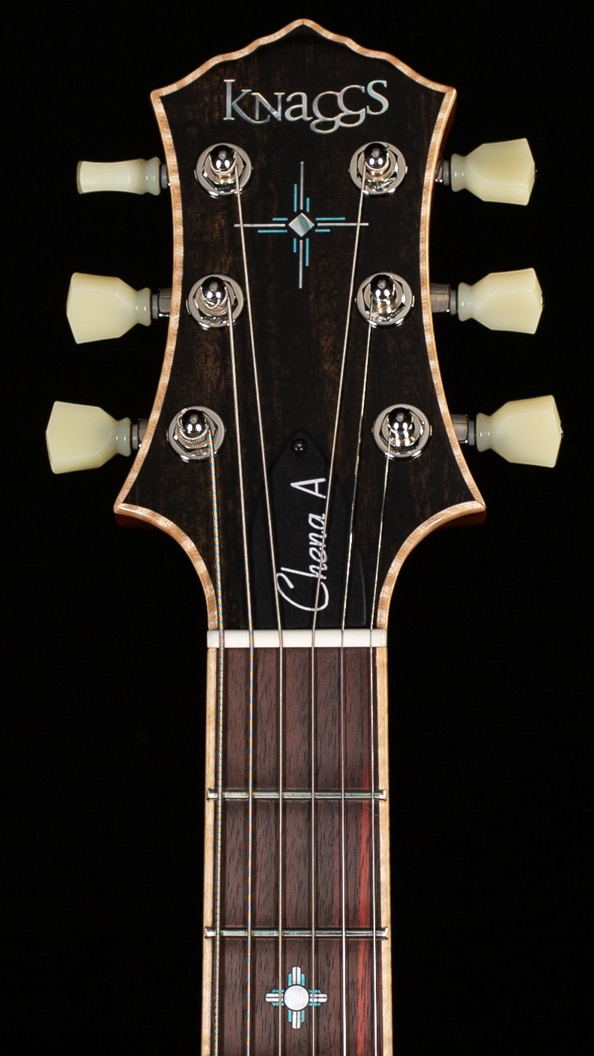 Knaggs Influence Chena A H2 TurquoiseBurst w/T1 Maple Top, Najavo Sun Package (489)