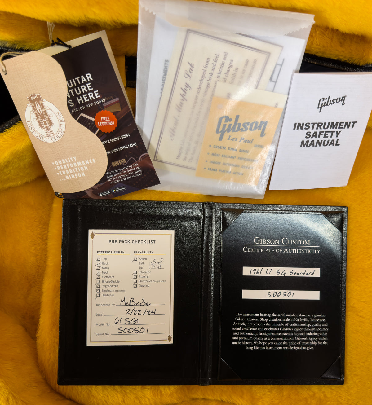 Gibson Custom Shop 1961 Les Paul SG Standard Candy Blue Stop Bar Gloss (501)