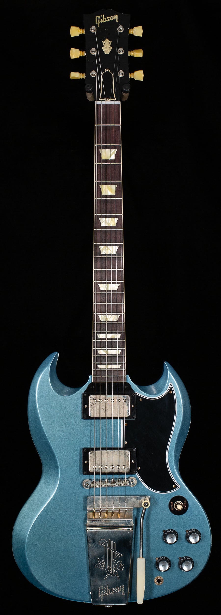 Gibson Custom Shop 1964 SG Standard Reissue Maestro Pelham Blue Ultra Light Aged Murphy Lab (264)
