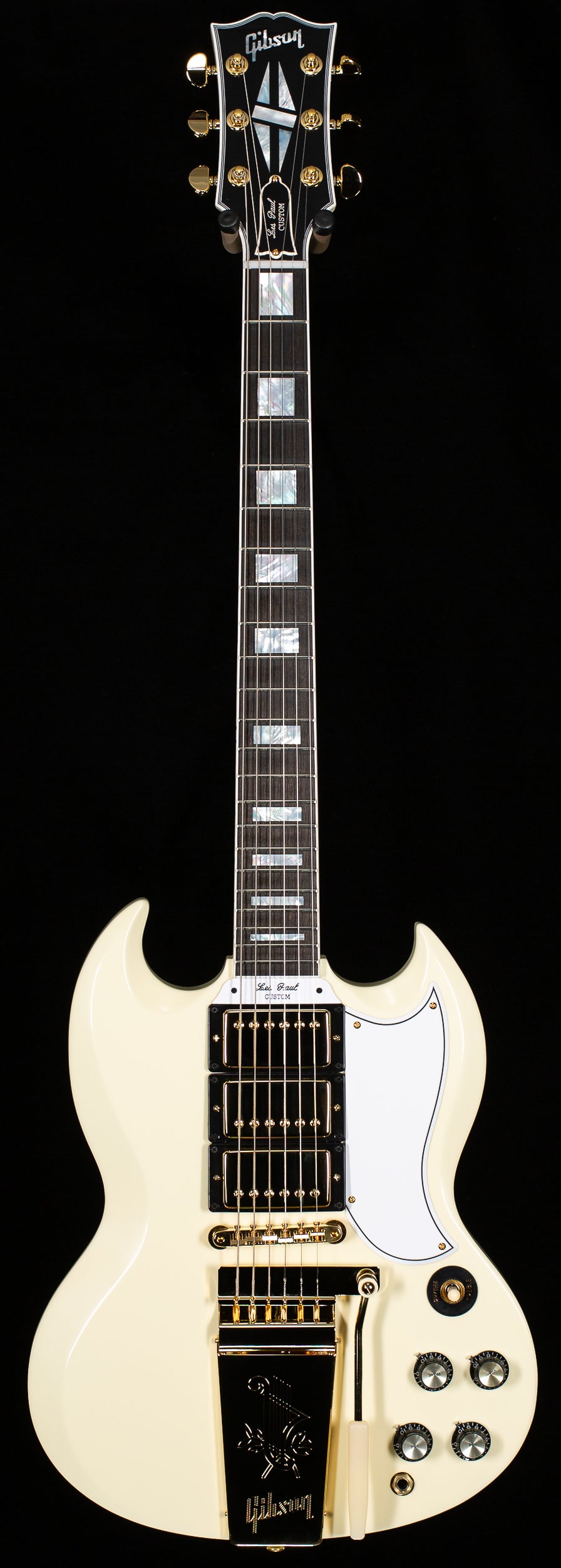 Gibson Custom Shop 1963 Les Paul SG Custom Reissue Maestro VOS Classic White (943)