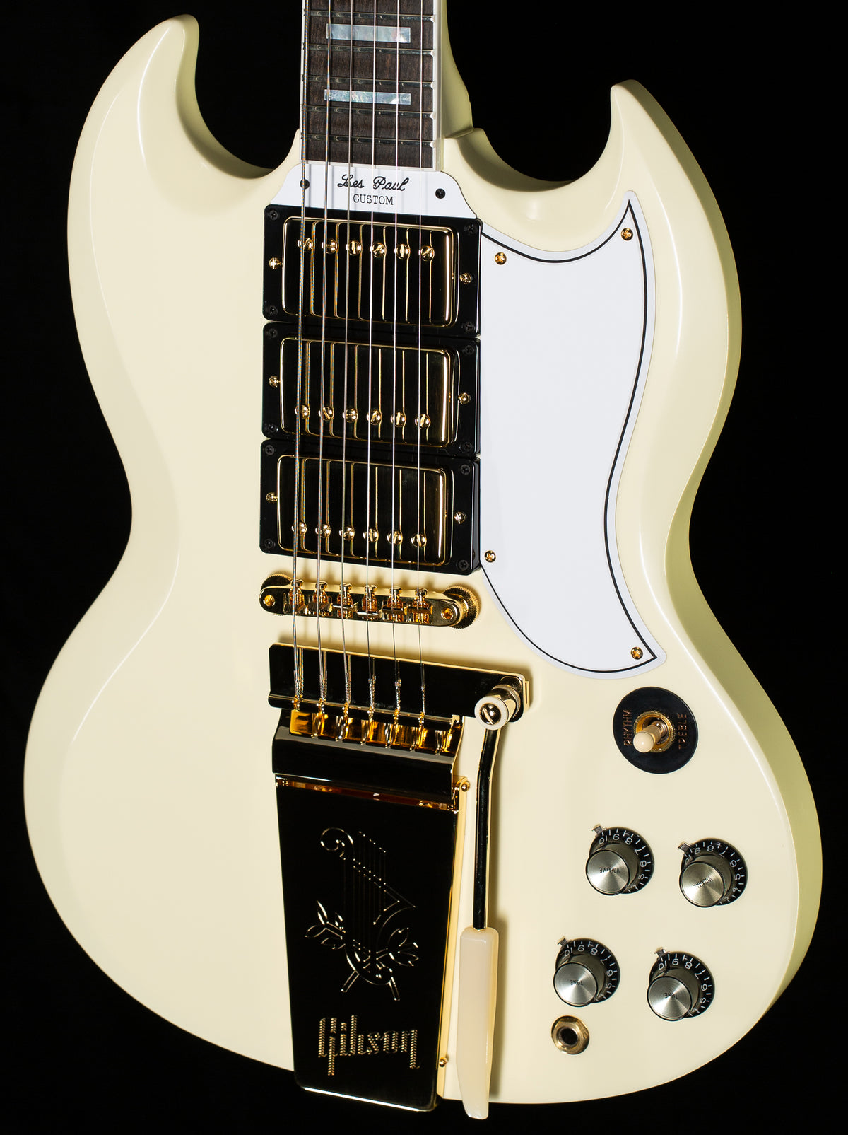 Gibson Custom Shop 1963 Les Paul SG Custom Reissue Maestro VOS Classic White (943)