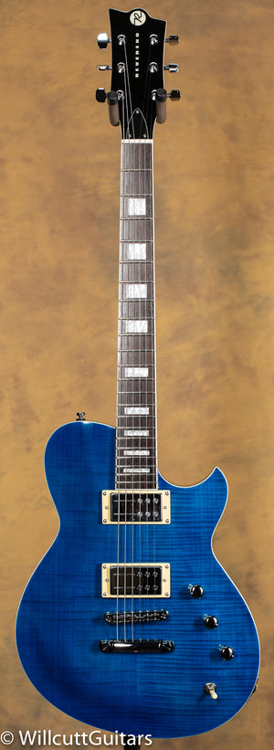 Reverend Roundhouse RA FM Flame Top Trans Blue