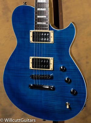 Reverend Roundhouse RA FM Flame Top Trans Blue