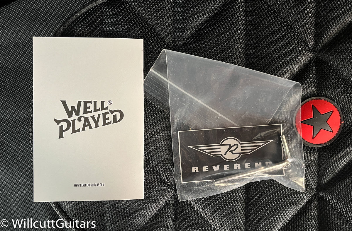 Reverend Roundhouse RA FM Flame Top Trans Blue