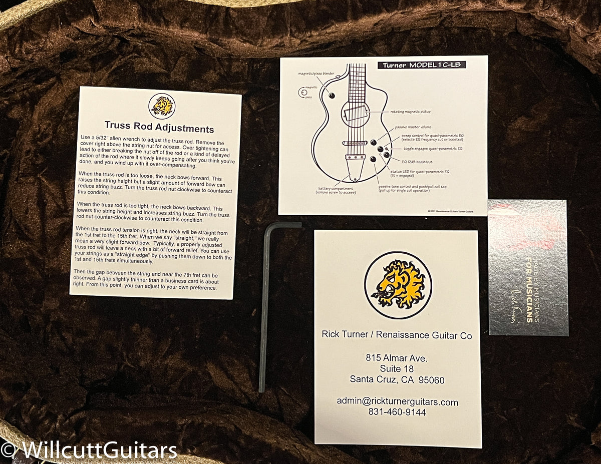 Rick Turner Model 1 Deluxe Electric Guitar Lindsey Buckingham Model (849)
