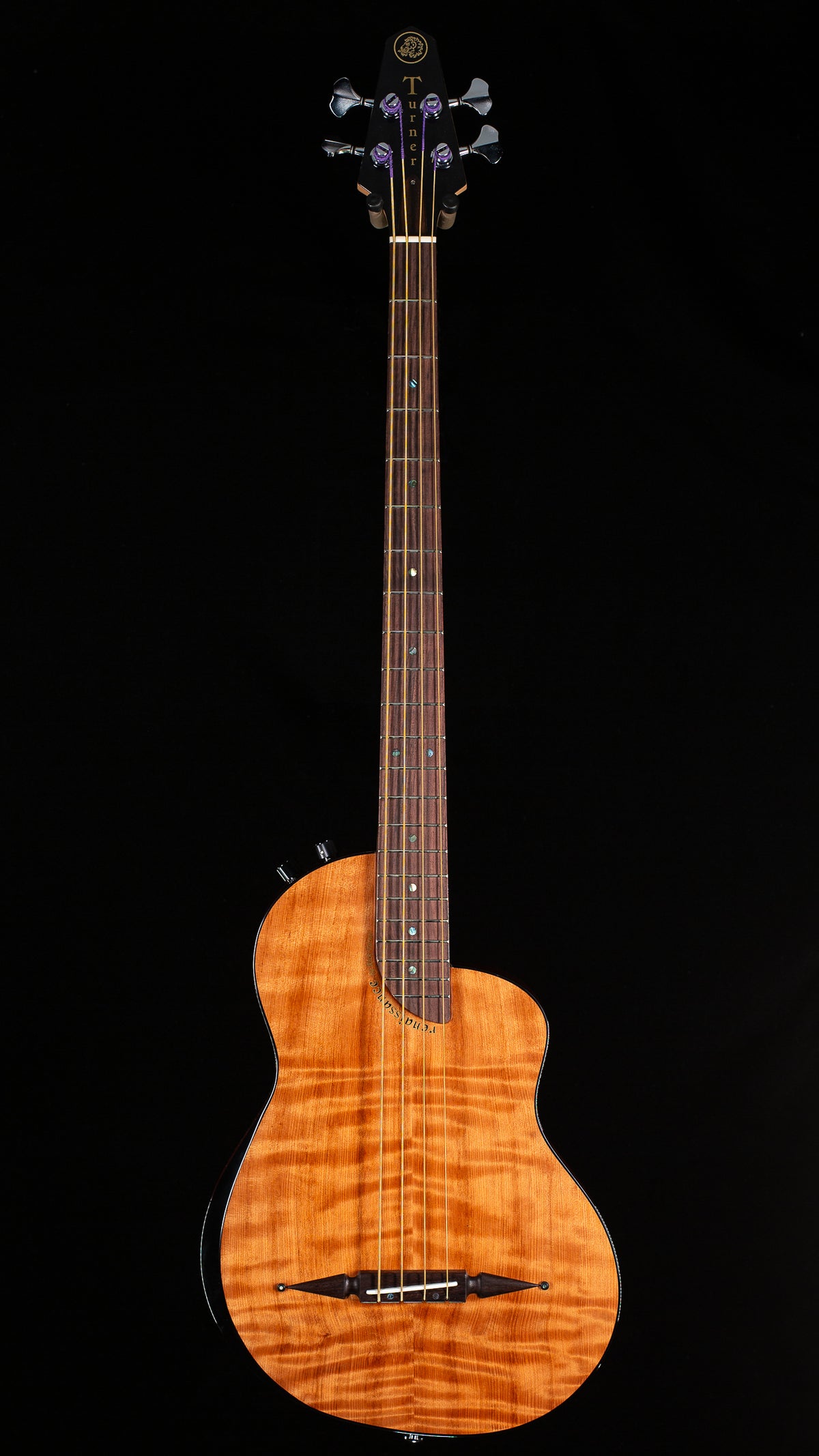 Rick Turner Renaissance RB4 Bass Comfort Carve Fretted Flamed redwood top (886)