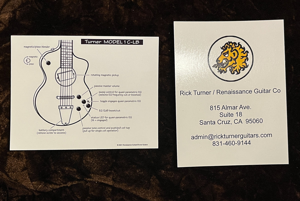 Rick Turner Model 1 Standard Black Beauty (912)