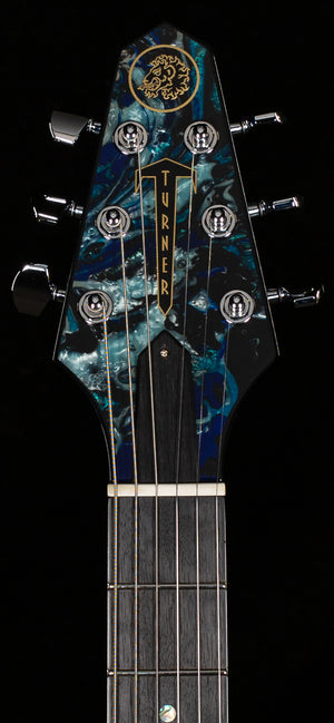 Rick Turner Model 1 Standard Bezardapoxy swirl black/blue (945)