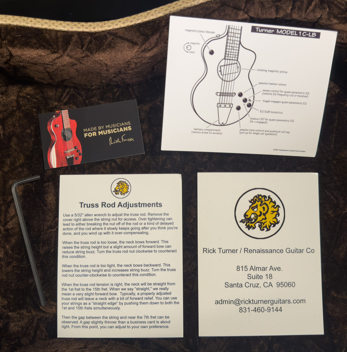 Rick Turner M1-C-LB - Lindsey Buckingham Model One Deluxe Koa (958)