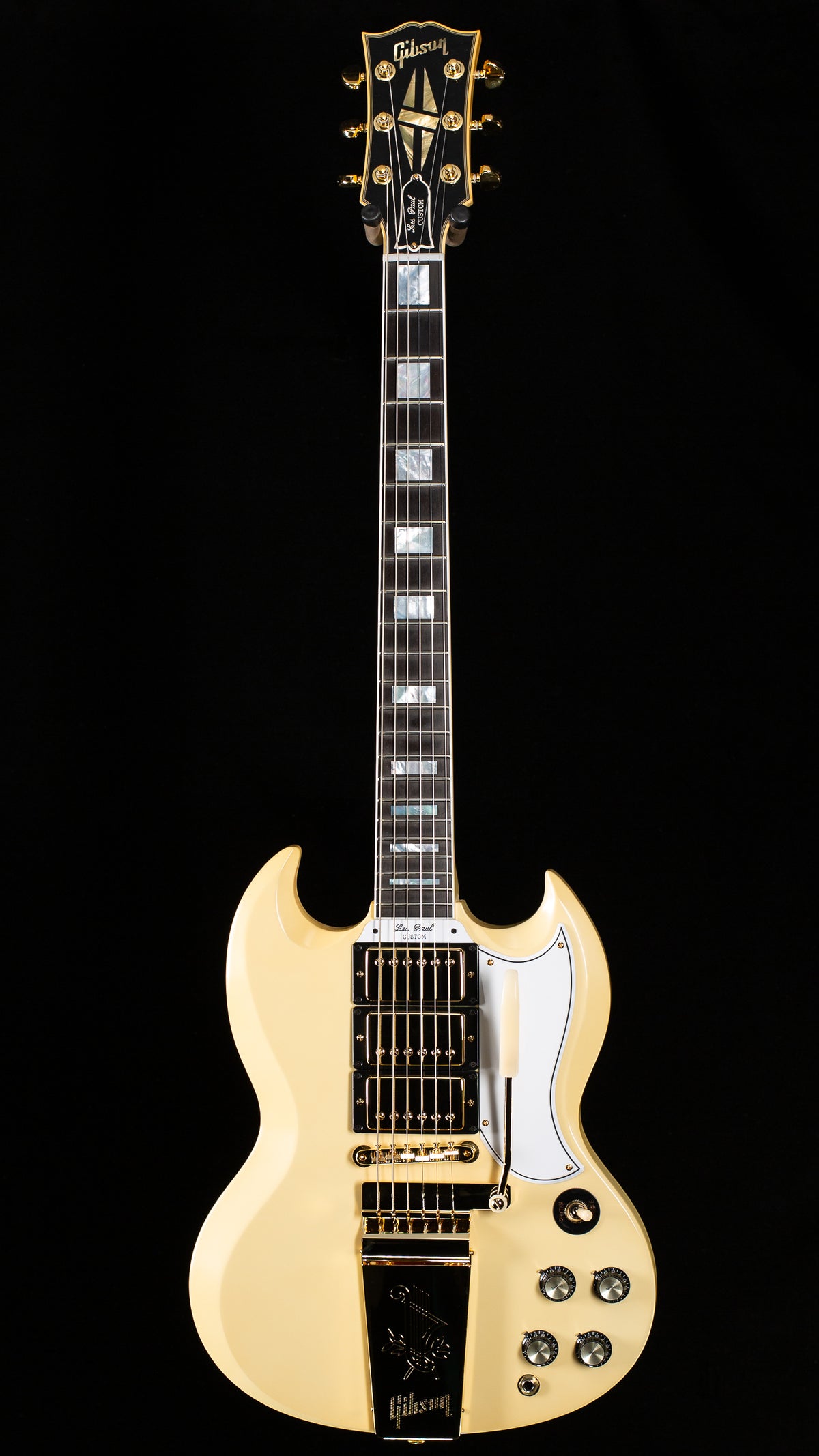 Gibson Custom Shop 1963 Les Paul SG Custom Reissue Maestro VOS Classic White (923)