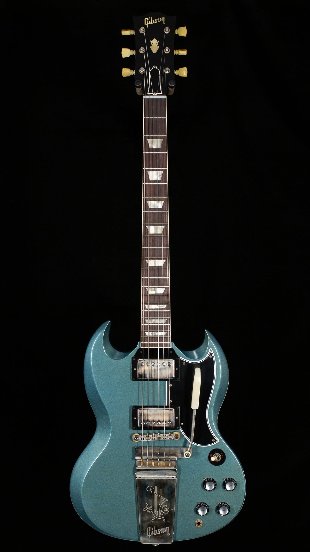 Gibson Custom Shop 1964 SG Standard Reissue Maestro Pelham Blue Ultra Light Aged Murphy Lab (054)