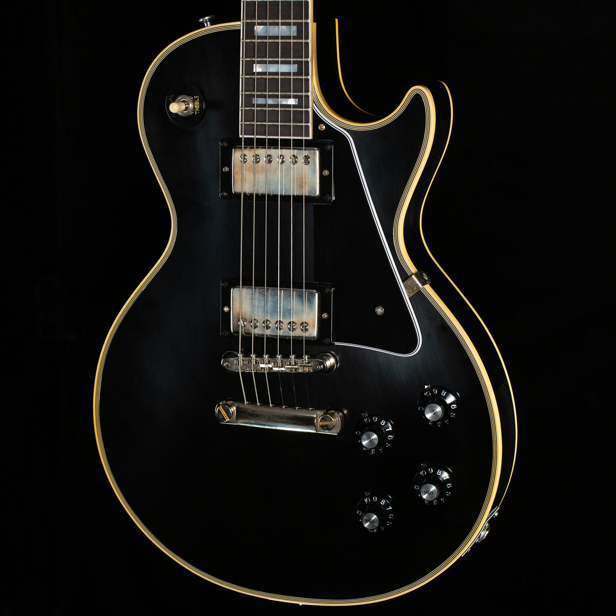 Gibson Custom Shop Willcutt Cavern Collection 1968 Les Paul Custom Standard Ebony VOS Chambered (088)