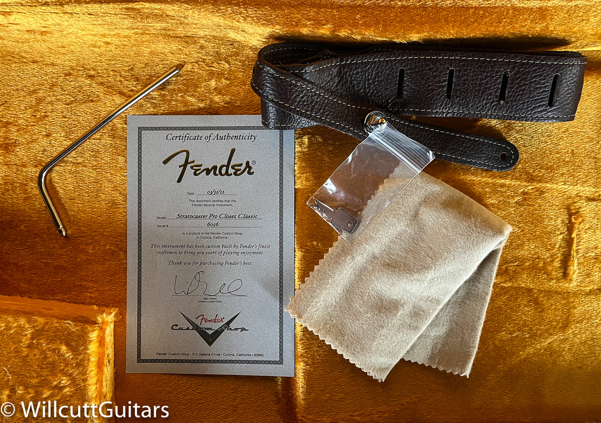 Fender Custom Shop Stratocaster Pro Closet Classic Sunburst Abigail Ybarra Red Hots
