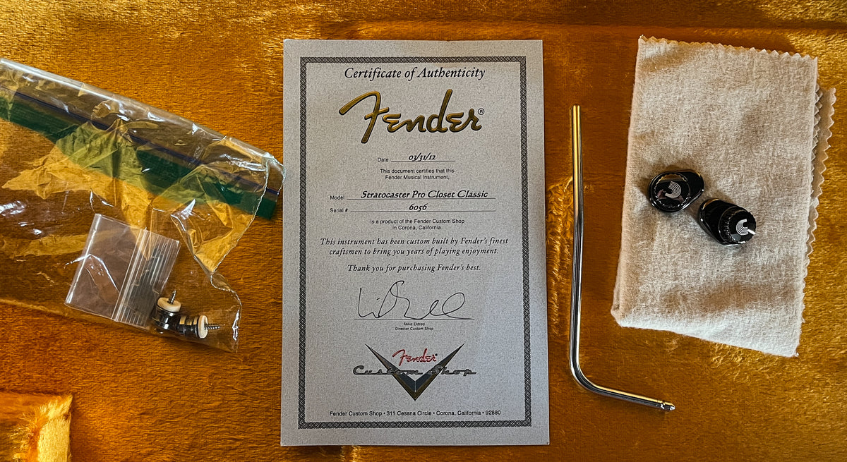 2012 Fender Custom Shop Stratocaster Pro Closet Classic Sunburst Abigail Ybarra Red Hots