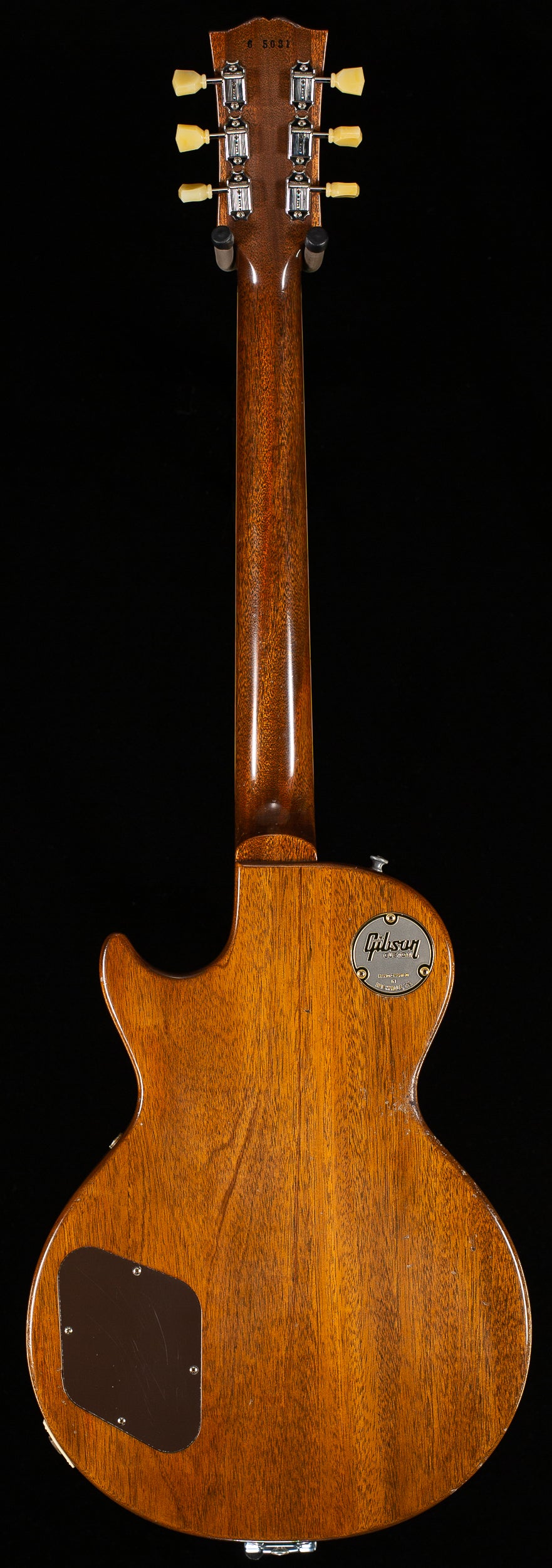 Gibson Custom Shop Dealer Select 1956 Les Paul Standard Bigsby Ebony Murphy Lab Light Aged (031)