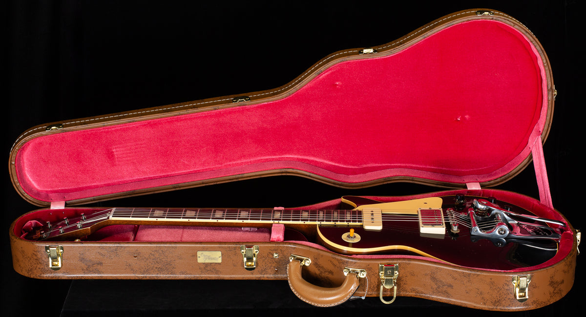 Gibson Custom Shop Dealer Select 1956 Les Paul Standard Bigsby Ebony Murphy Lab Light Aged (031)