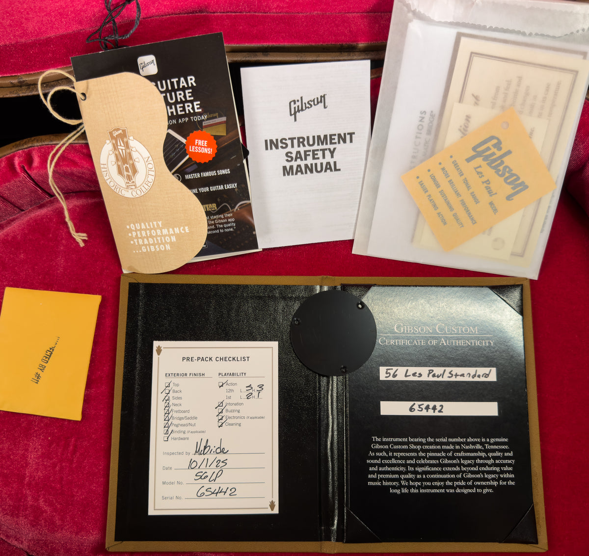 Gibson Custom Shop Willcutt Exclusive 1956 Les Paul Standard V2 Neck Gold Top Lightweight VOS M2M (442)