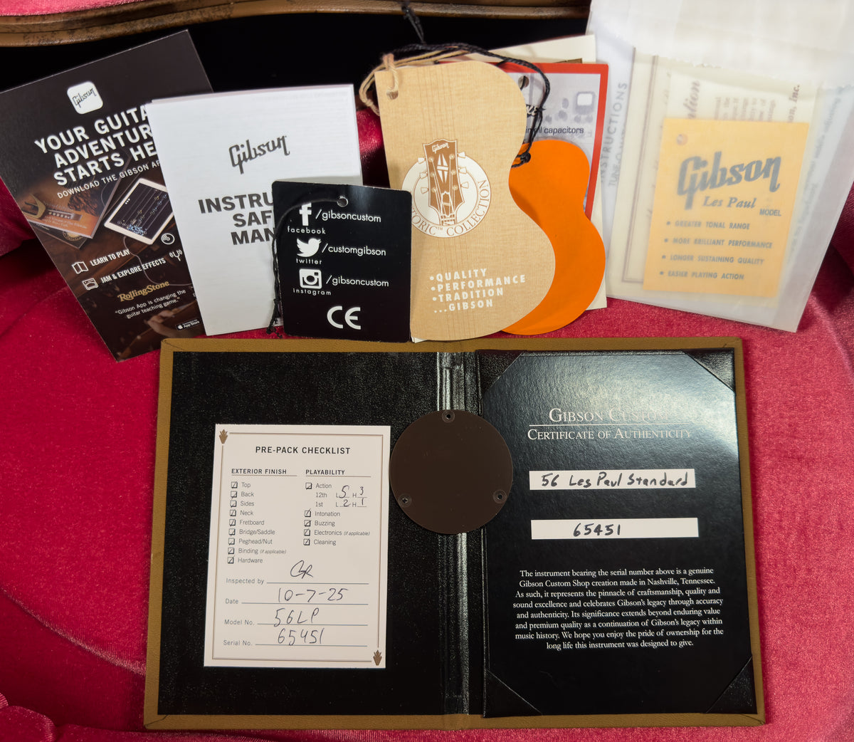 Gibson Custom Shop Willcutt Exclusive 1956 Les Paul Standard V3 Neck Gold Top Lightweight VOS M2M (451)