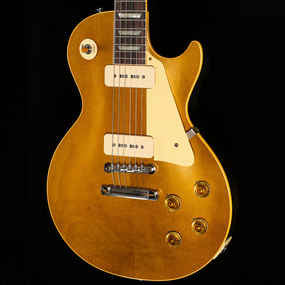 Gibson Custom Shop 1956 Les Paul Standard Translucent Gold/Gold Doghair VOS (500)