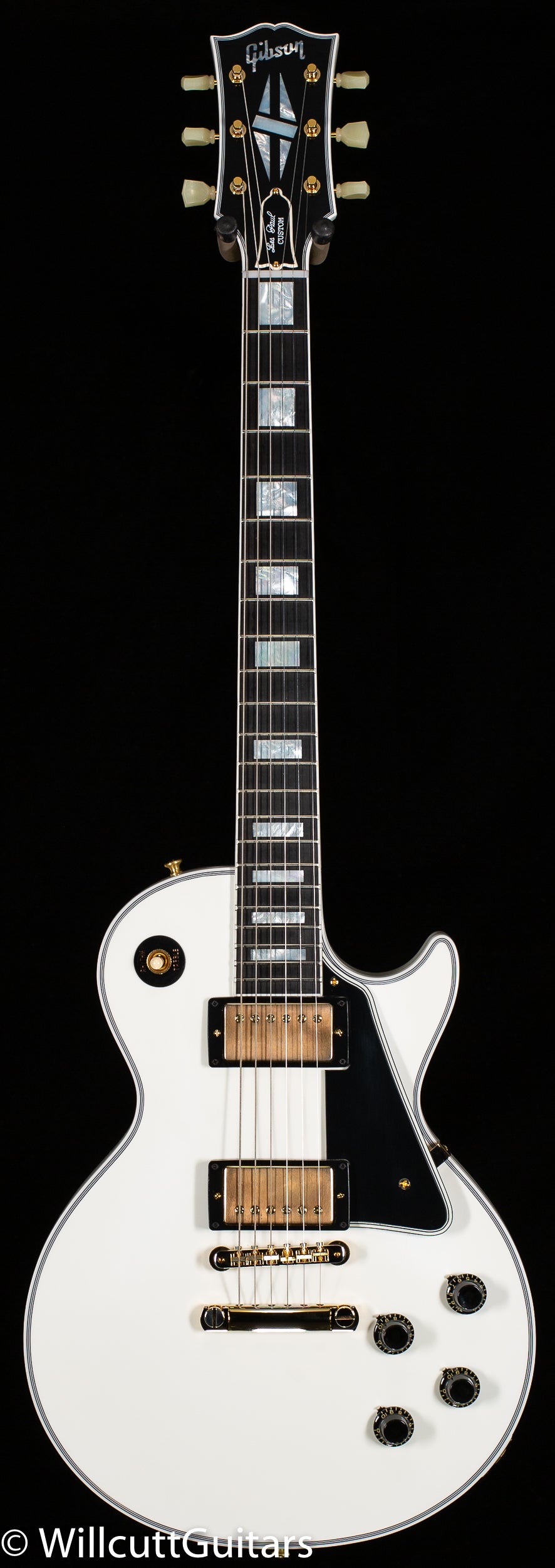 予約早割Gibson Les Paul Custom Alpine White 1998 ギブソン レスポール カスタム ホワイト エボニー指板 フレット交換あり 良品中古 希少 ギブソン