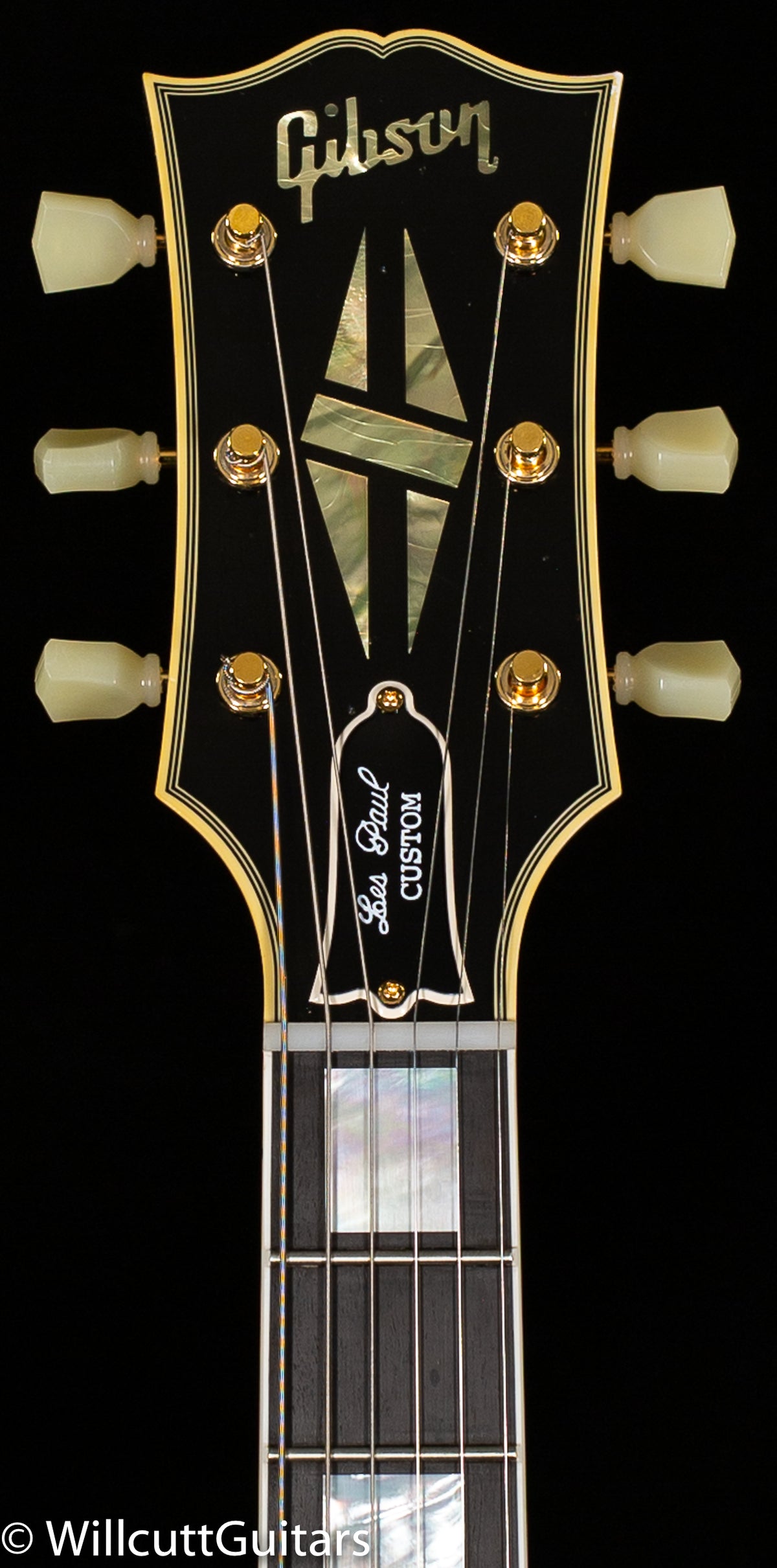 Gibson Custom Shop 1957 Les Paul Custom Reissue 3- Pickup Bigsby Murphy Lab Light Aged Ebony (120)
