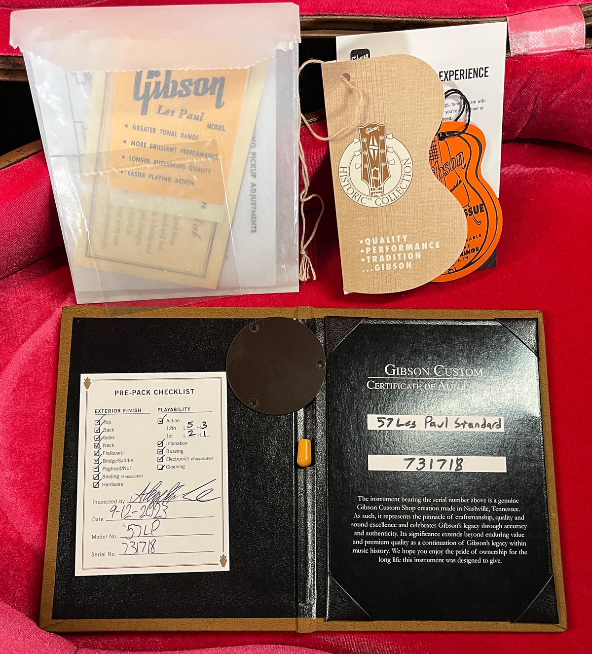 Gibson Custom Shop 1957 Les Paul Standard Willcutt Exclusive Gold Top VOS V3 Neck (718)