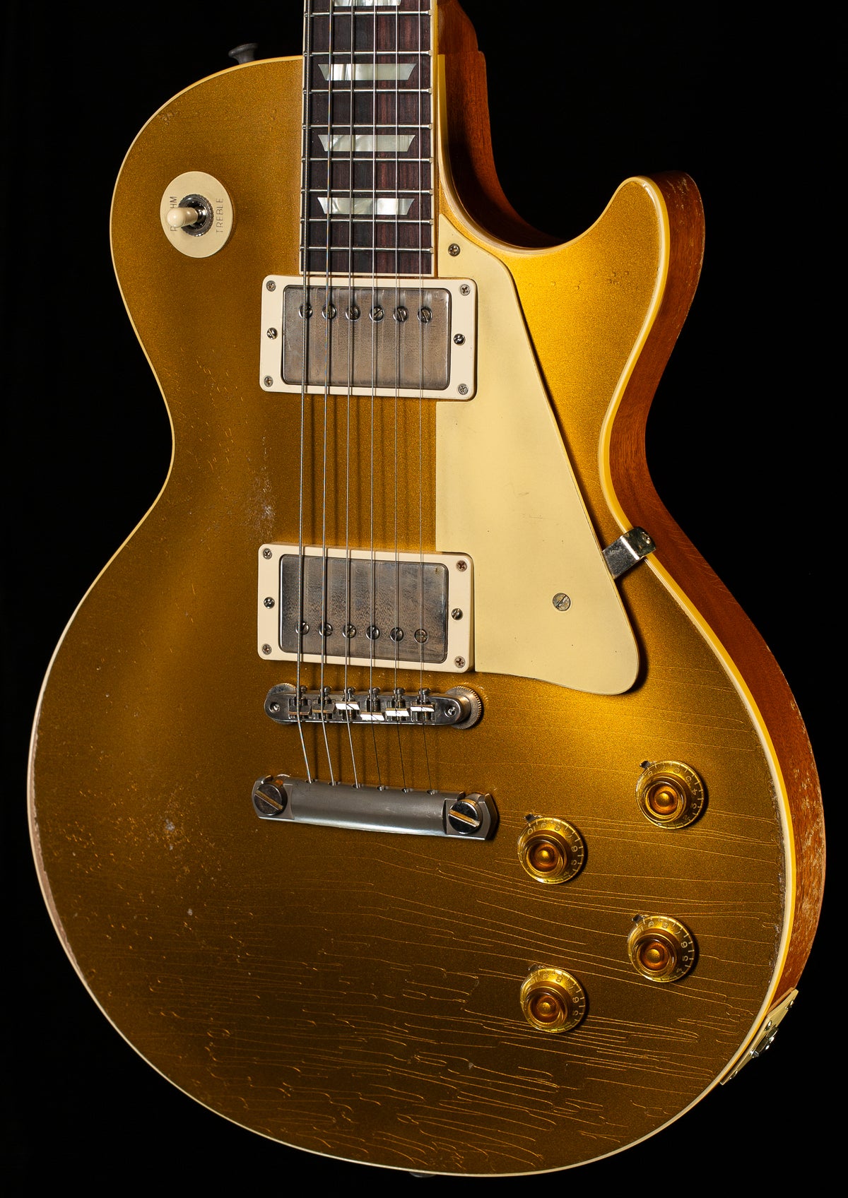 Gibson Custom Shop 1957 Les Paul Goldtop Reissue Murphy Lab Ultra Heavy Aged Double Gold (025)