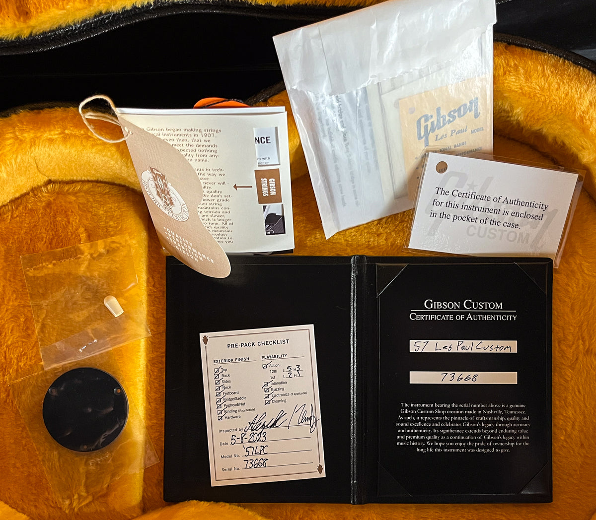 2023 Gibson Custom Shop &#39;57 Les Paul Custom Faded Cherry