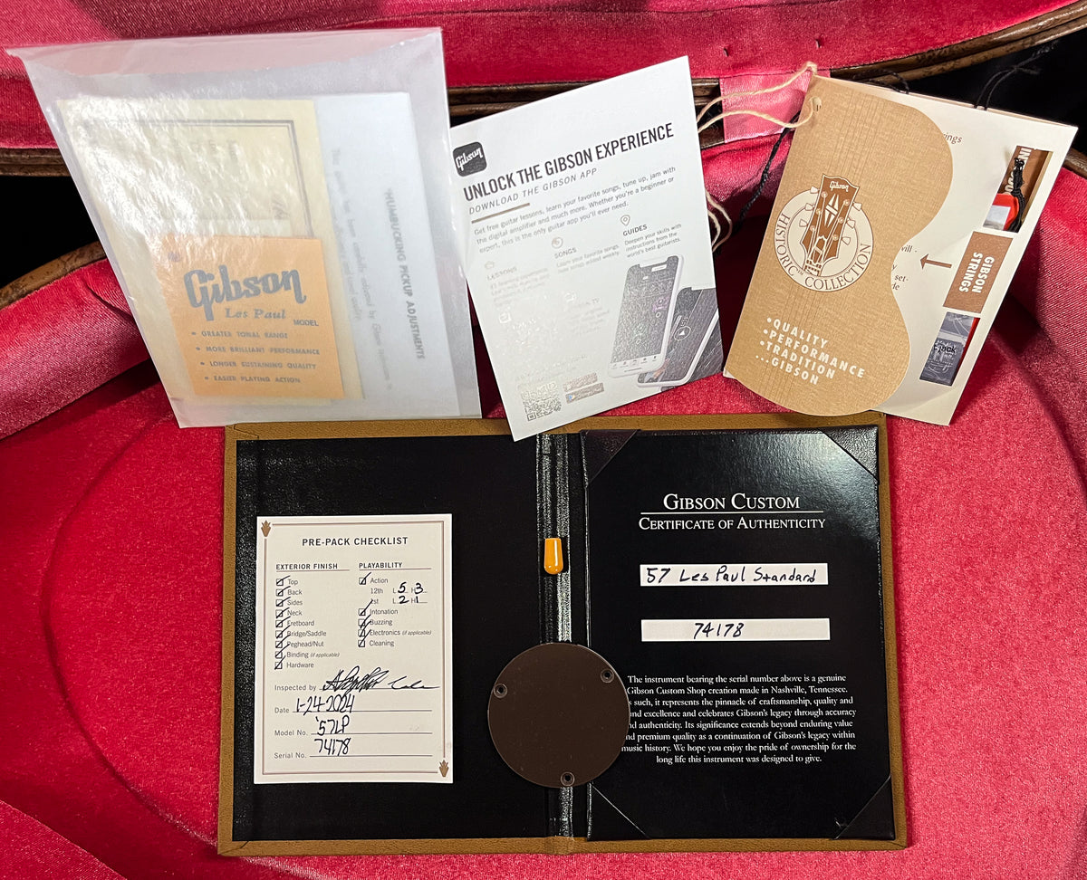 Gibson Custom Shop 1957 Les Paul Standard Willcutt Exclusive Gold Top VOS V3 Neck (178)