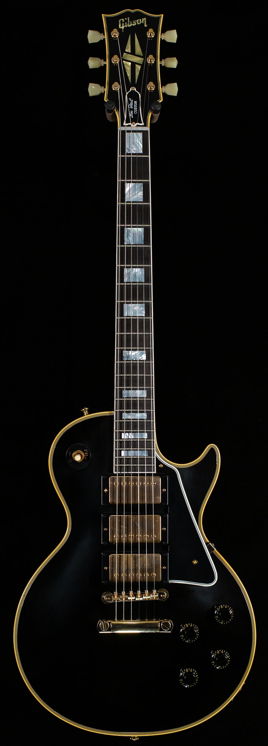 Gibson Custom Shop 1957 Les Paul Custom Reissue 3- Pickup VOS Ebony (2 -  Willcutt Guitars