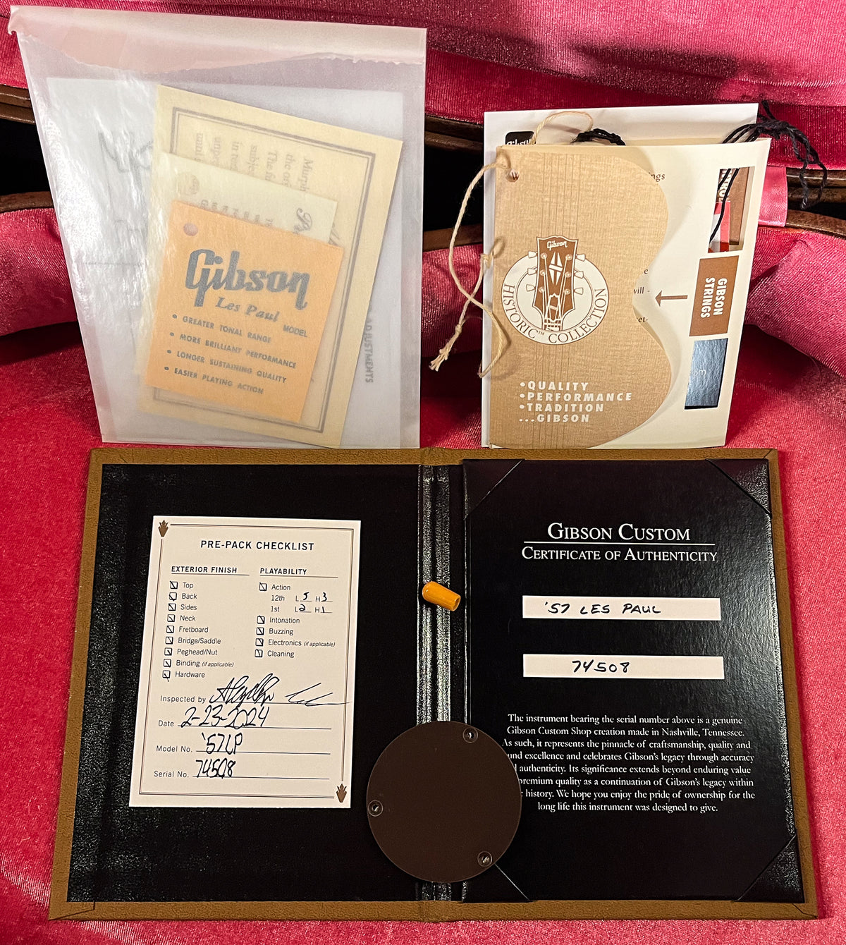 Gibson Custom Shop 1957 Les Paul Standard Willcutt Exclusive Gold Top VOS V3 Neck (508)