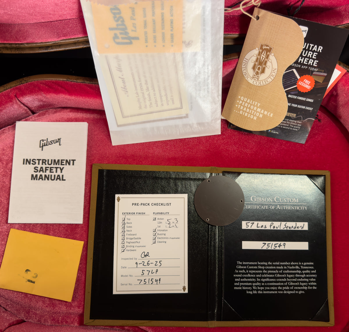 Gibson Custom Shop Willcutt Exclusive 1957 Les Paul Standard Reissue V3 Neck Goldtop (549)