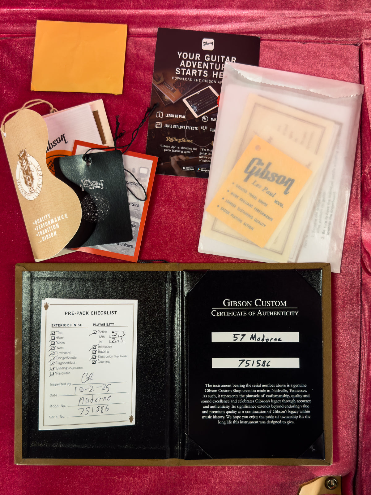 Gibson Custom Shop 1957 Moderne Mahogany Natural VOS Antique Natural (586)