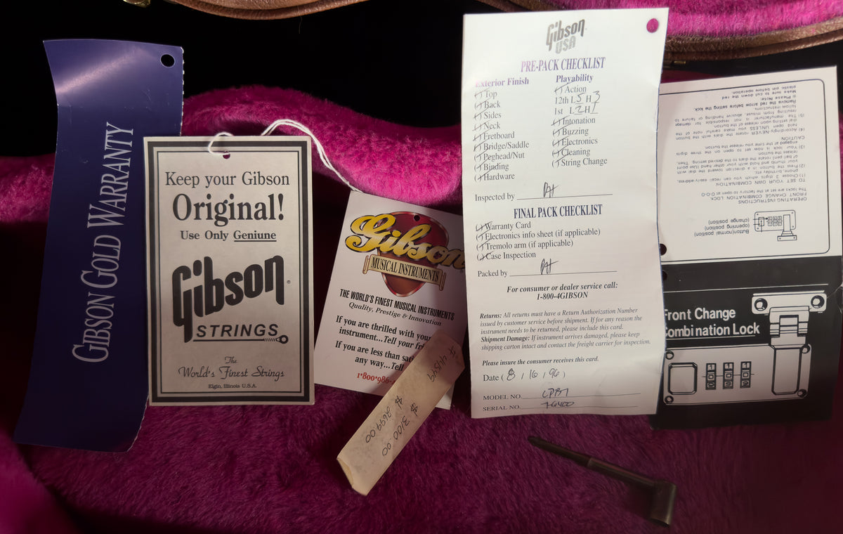 1996 Gibson Custom Shop 1957 Les Paul Custom Bigsby Ebony