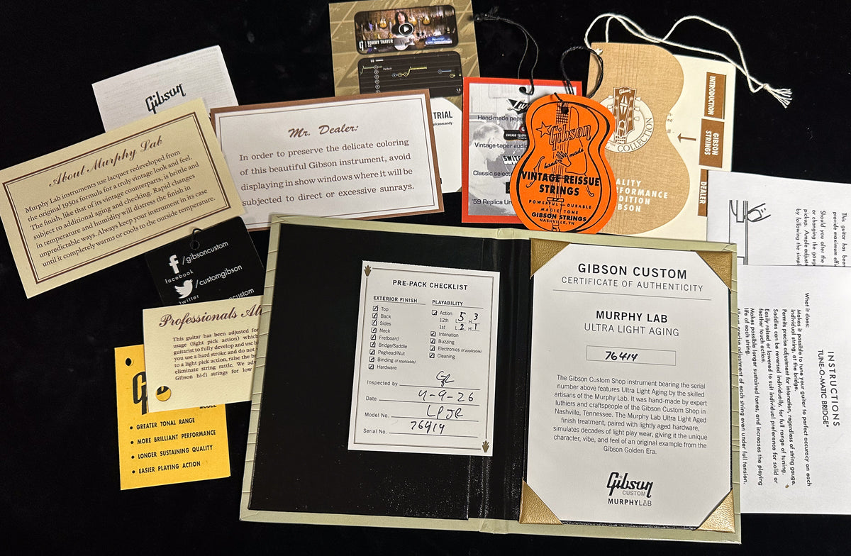 Gibson Custom Shop 1957 Les Paul Junior Single Cut Reissue Murphy Lab Ultra Light Aged TV Yellow  (414)