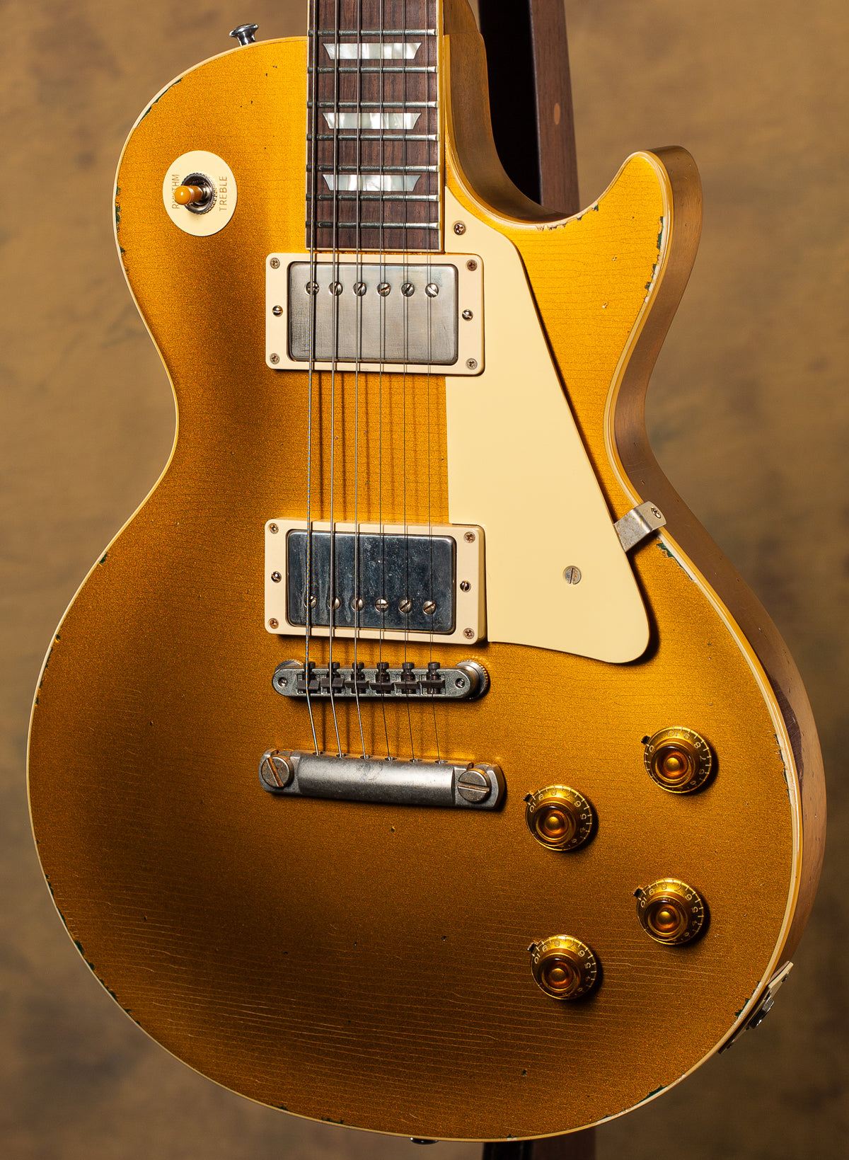 Gibson Custom Shop 1957 Les Paul Standard Gold over Green Heavy