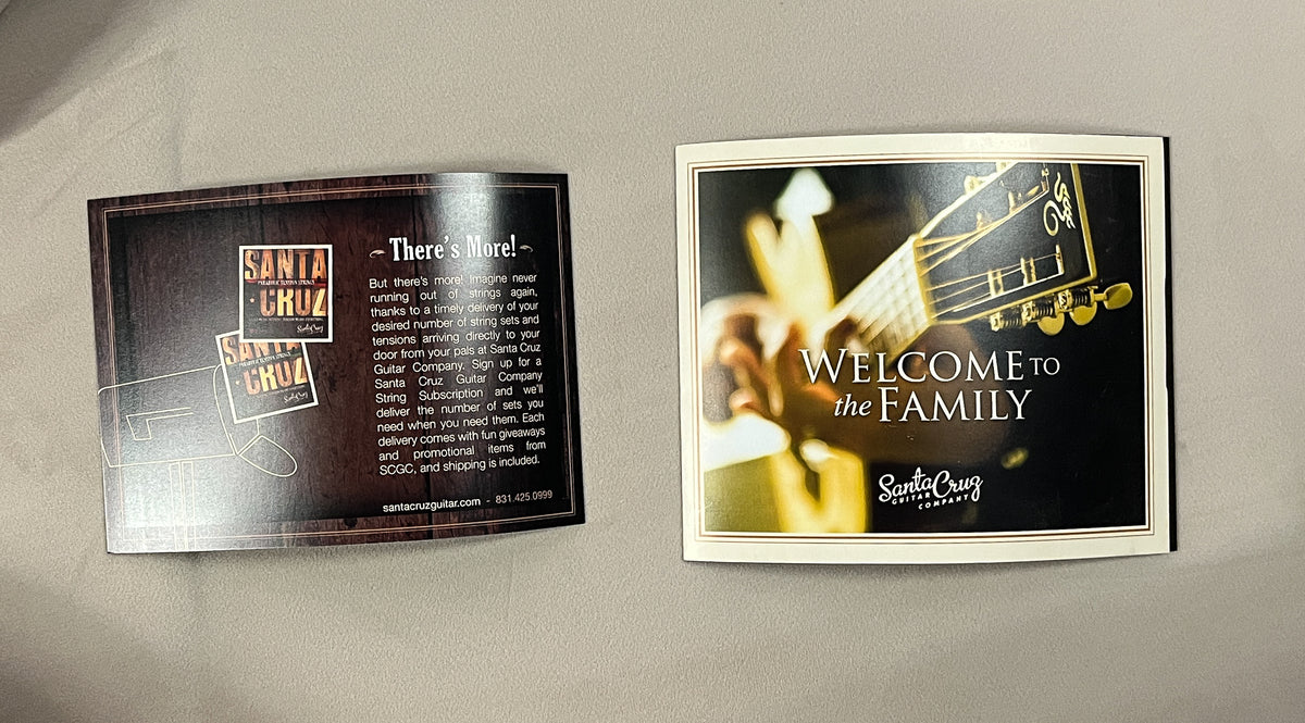 Santa Cruz Tony Rice Model Adirondack Spruce Top (868)