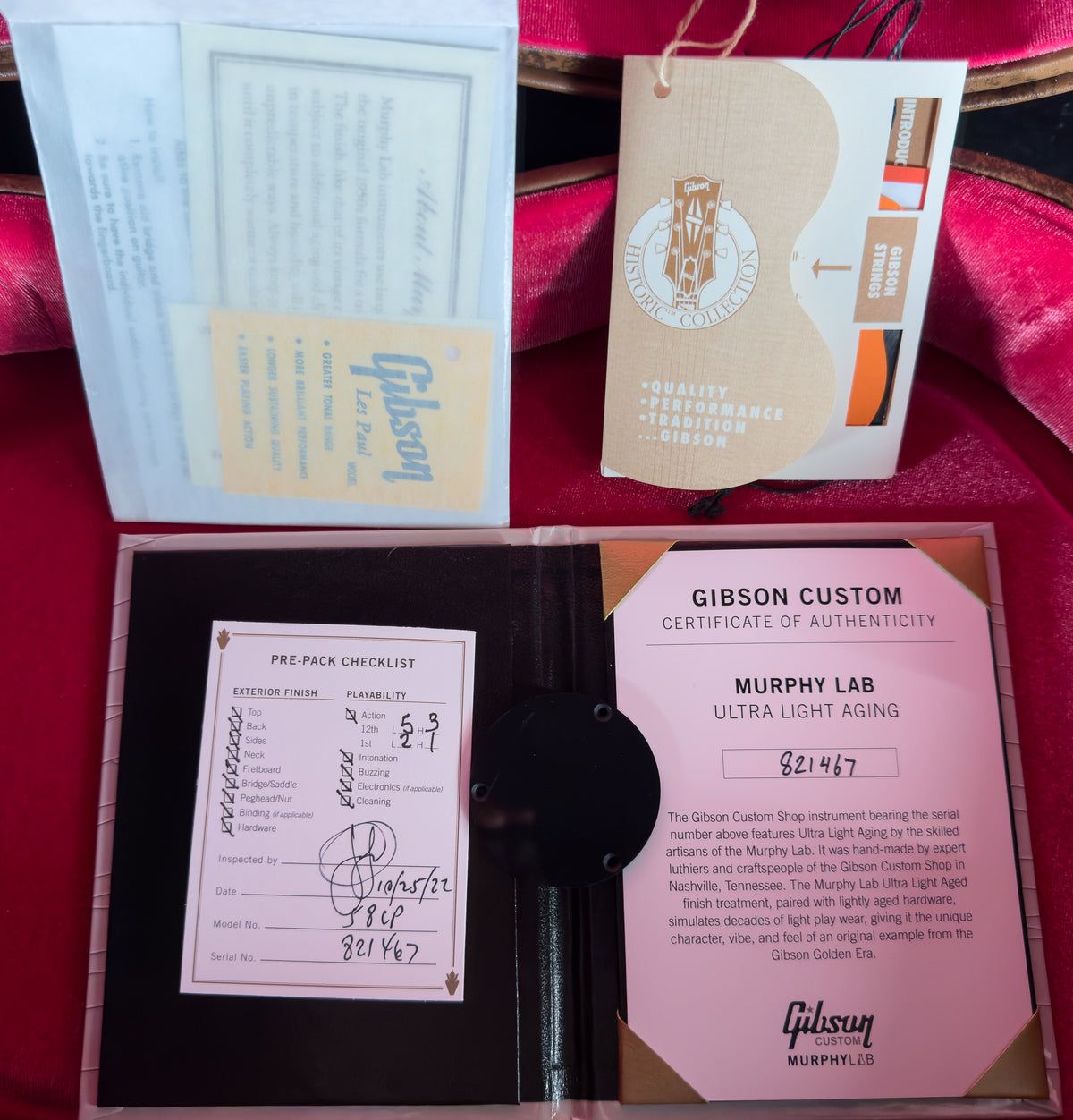 2022 Gibson Custom Shop 1958 Les Paul Standard Reissue Murphy Lab Ultra Light Aged Bourbon Burst