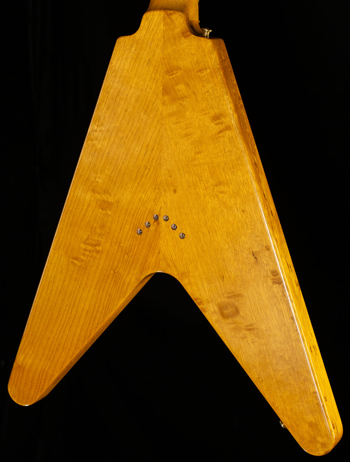 Gibson Custom Shop 1958 Korina Flying V Black Pickguard Natural (284)