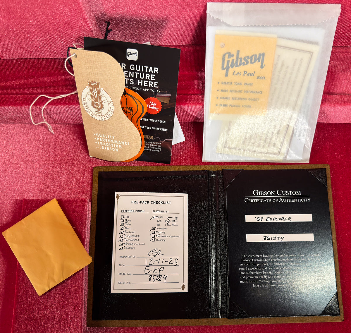 Gibson Custom Shop 1958 Explorer Reissue Mahogany Antique Natural VOS (274)